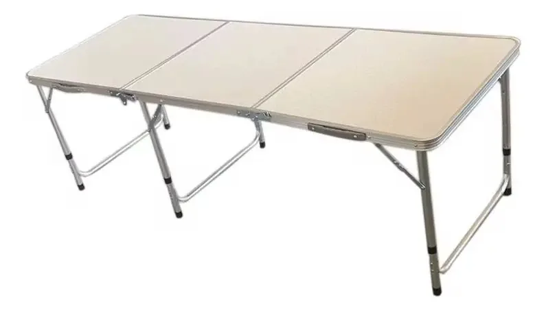 Mesa de jardim dobrável 1,80x60 cm retangular de 3 sementes