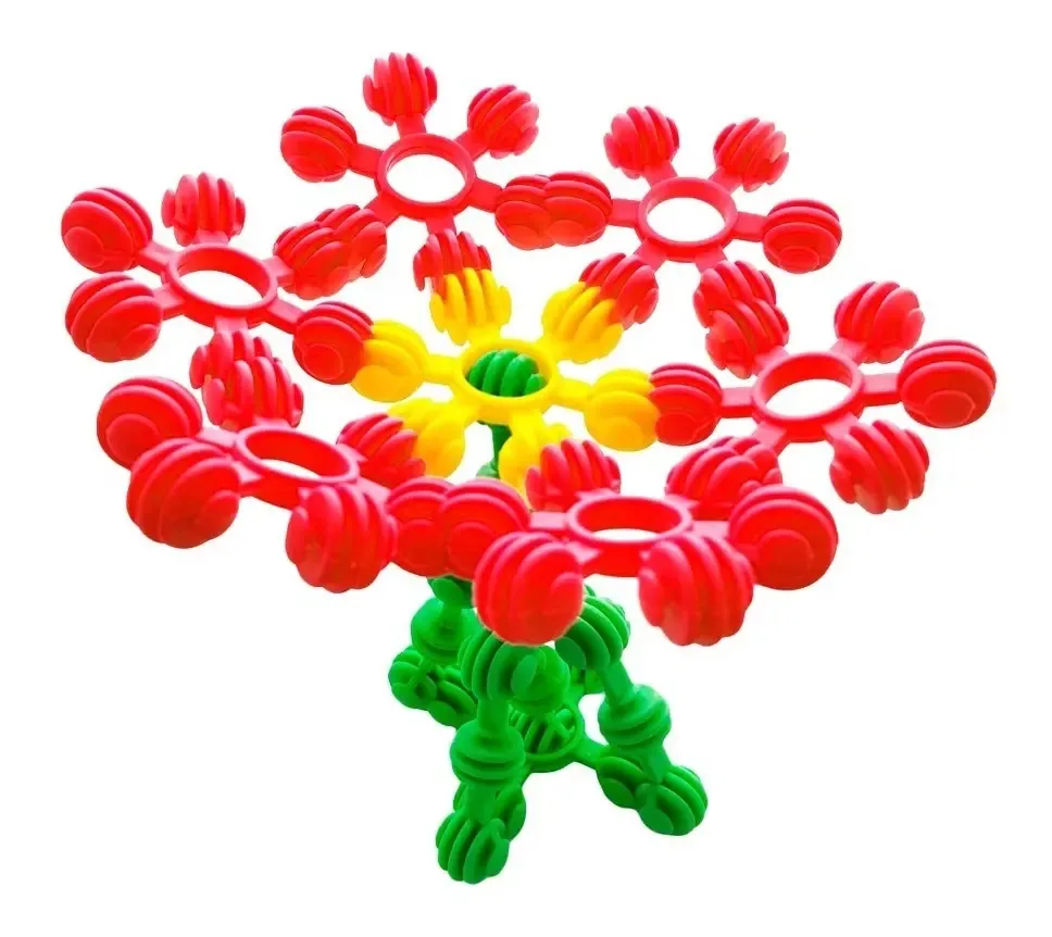 Jogo educativo, figuras conectáveis, 60 peças, brinquedos