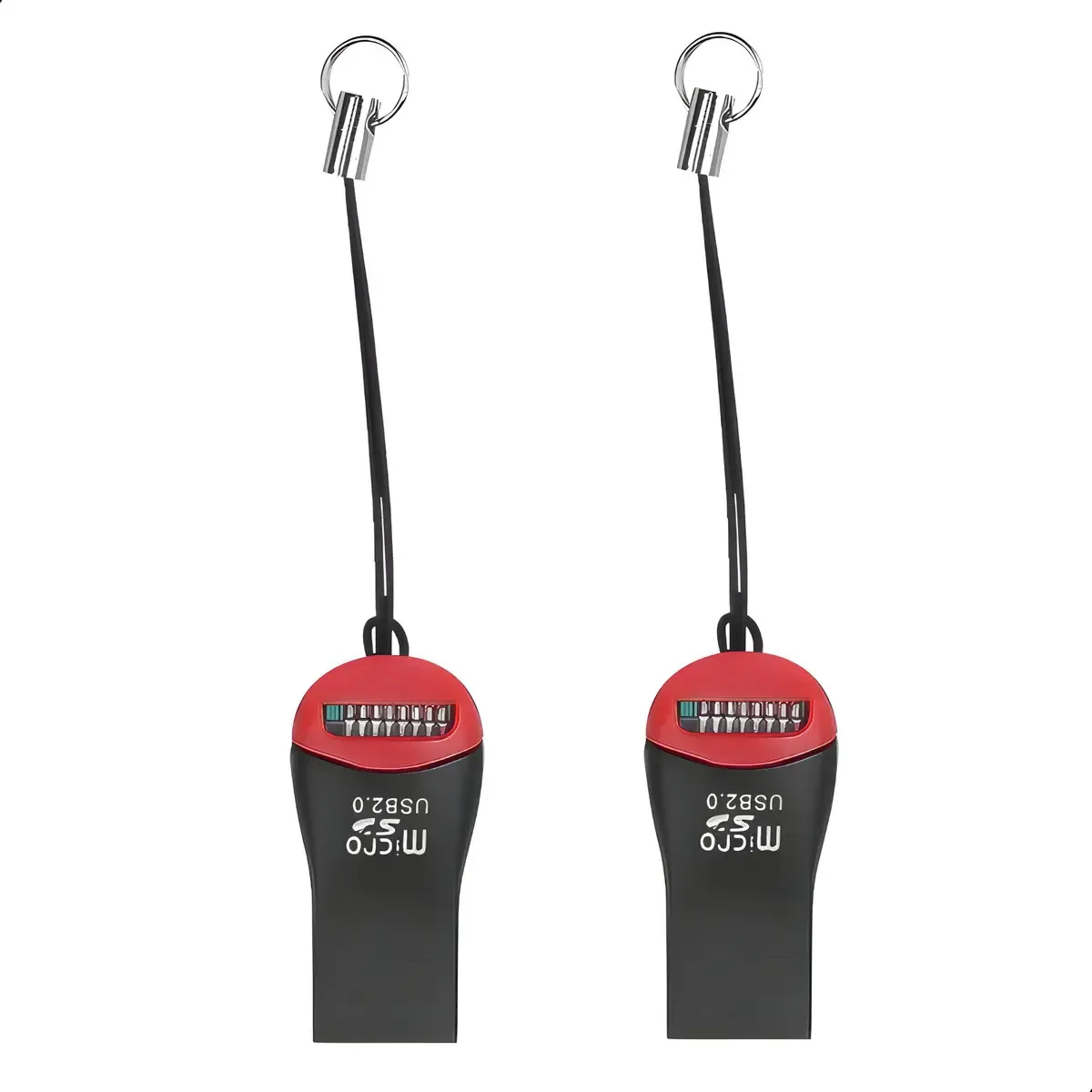 Kit 2 Adaptador Leitor Cartão Memória Micro Sd / M2 Usb 2.0