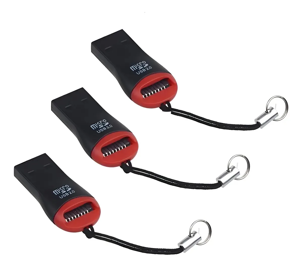 3 Leitor Adaptador Cartão Memória Micro Sd Usb Pendrive 2.0