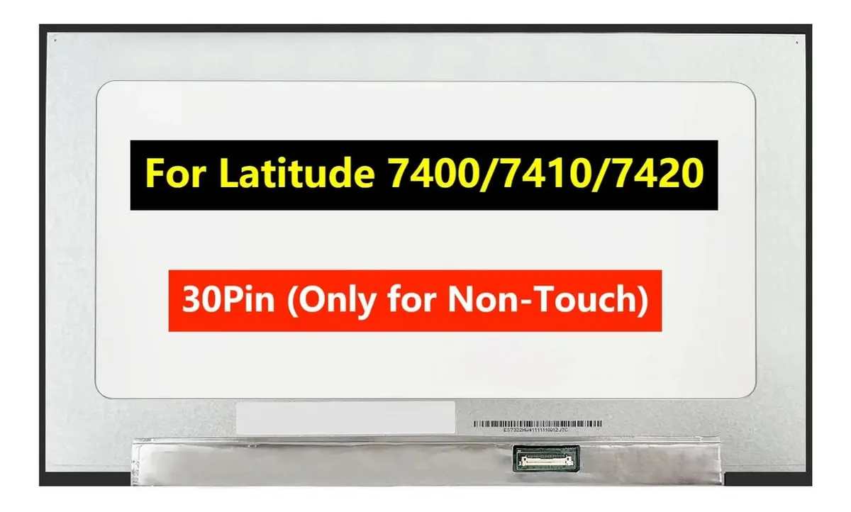 Tftcenter Tela Lcd De Reposição Para Tela Dell Latitude 7400 Fhd 1920x1080 30 Pinos Led Ips (não Tátil)