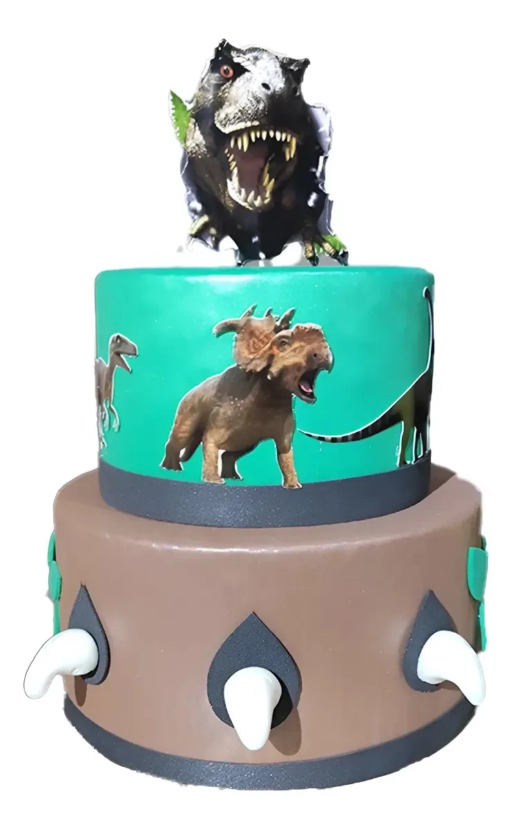 Bolo Fake / Falso Dinossauro - Ideal Monte E Pegue