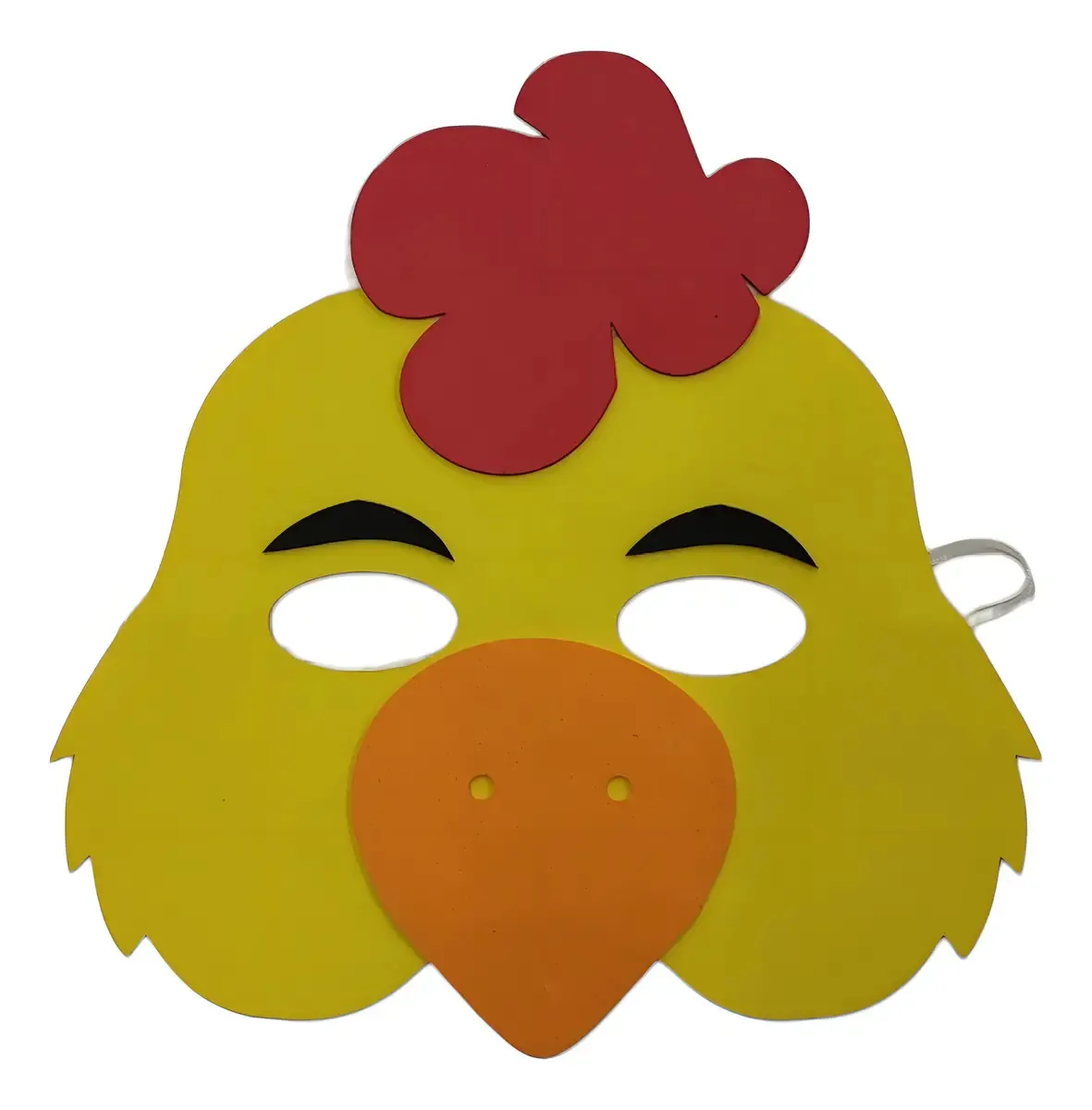 Kit 05 Máscaras Fantasia Infantil Animal Floresta Fazendinha Cor Galinho