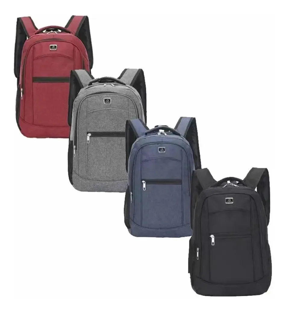 6 Mochilas Masculina Feminina Juvenil Atacado Escolar Cor Sortidas