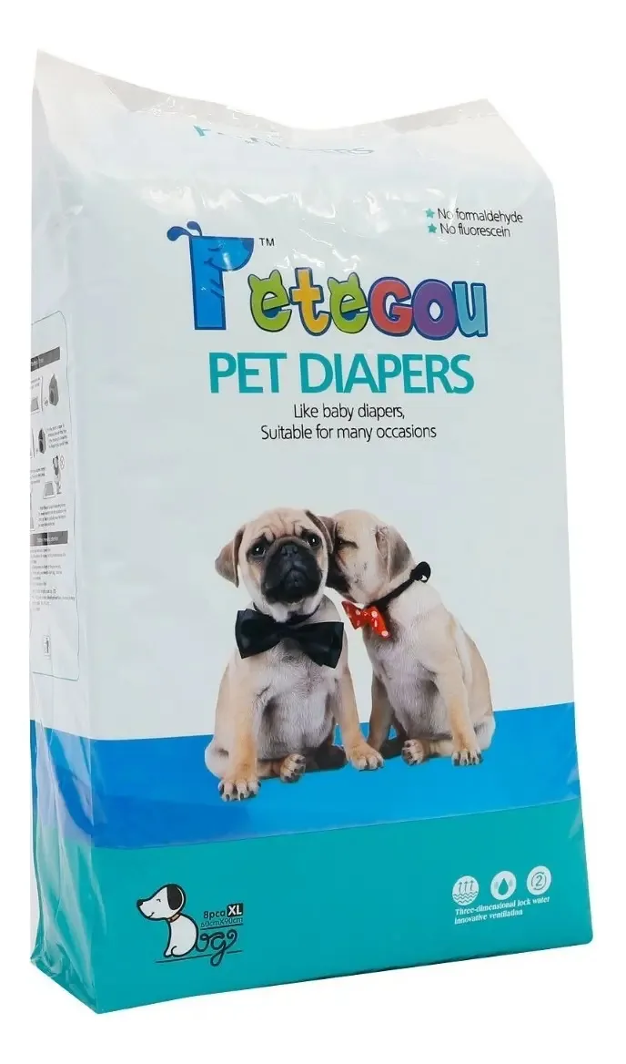 Lençóis absorventes para animais de estimação 60 x 90 cm 32 unidades