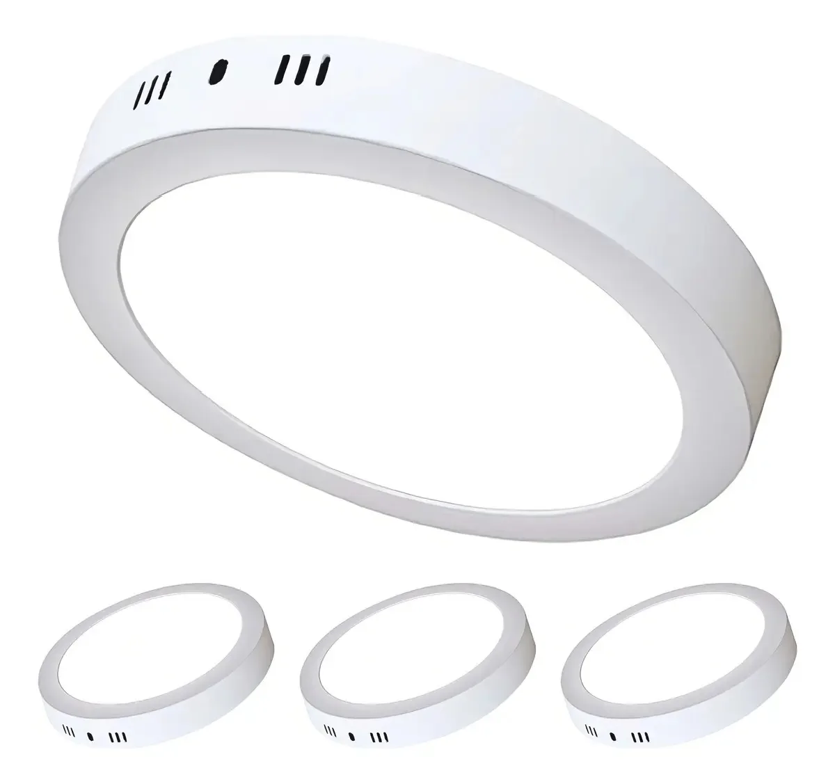 Pacote de 4 painéis LED Sobrepuesto Redondo 24w