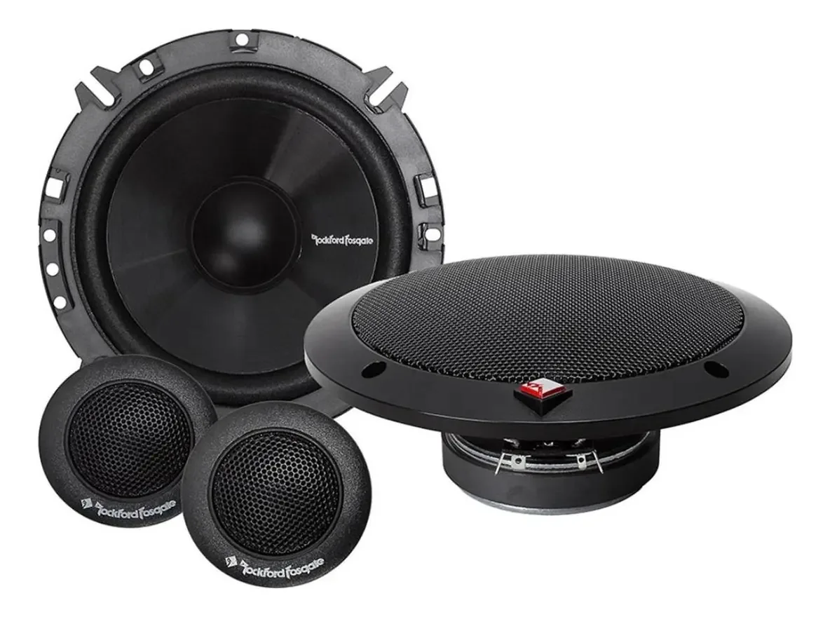 Componentes 6.5 Cor de áudio combinada Rockford Prime R165-s preta