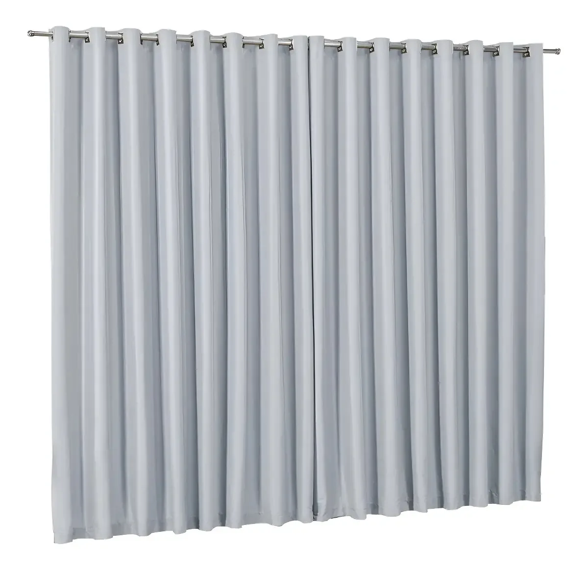 Cortina Blackout Tecido 5,00m X 2,60m Cor Branco/Gelo