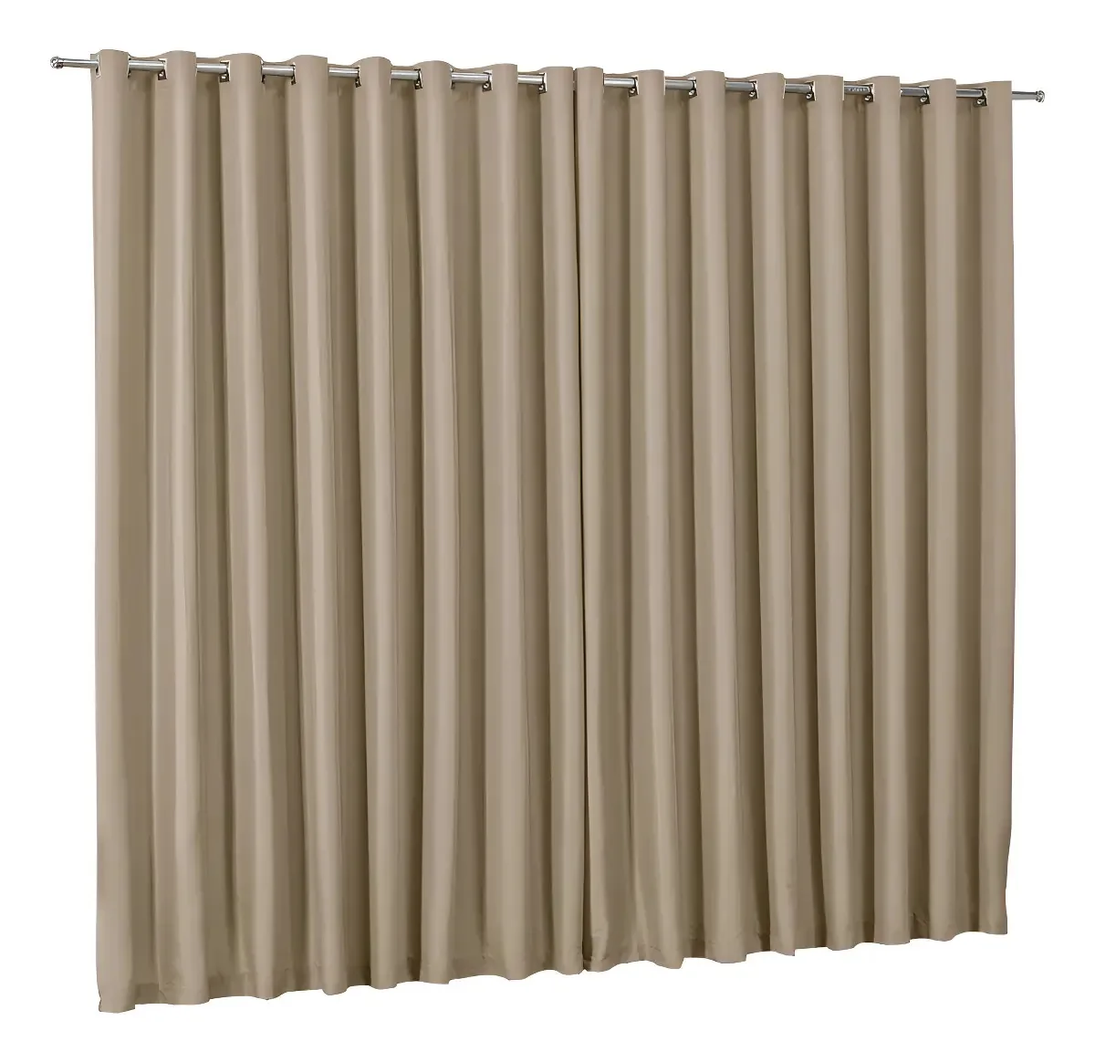 Cortina Blackout Tecido 5,00m X 2,60m Cor Kaki