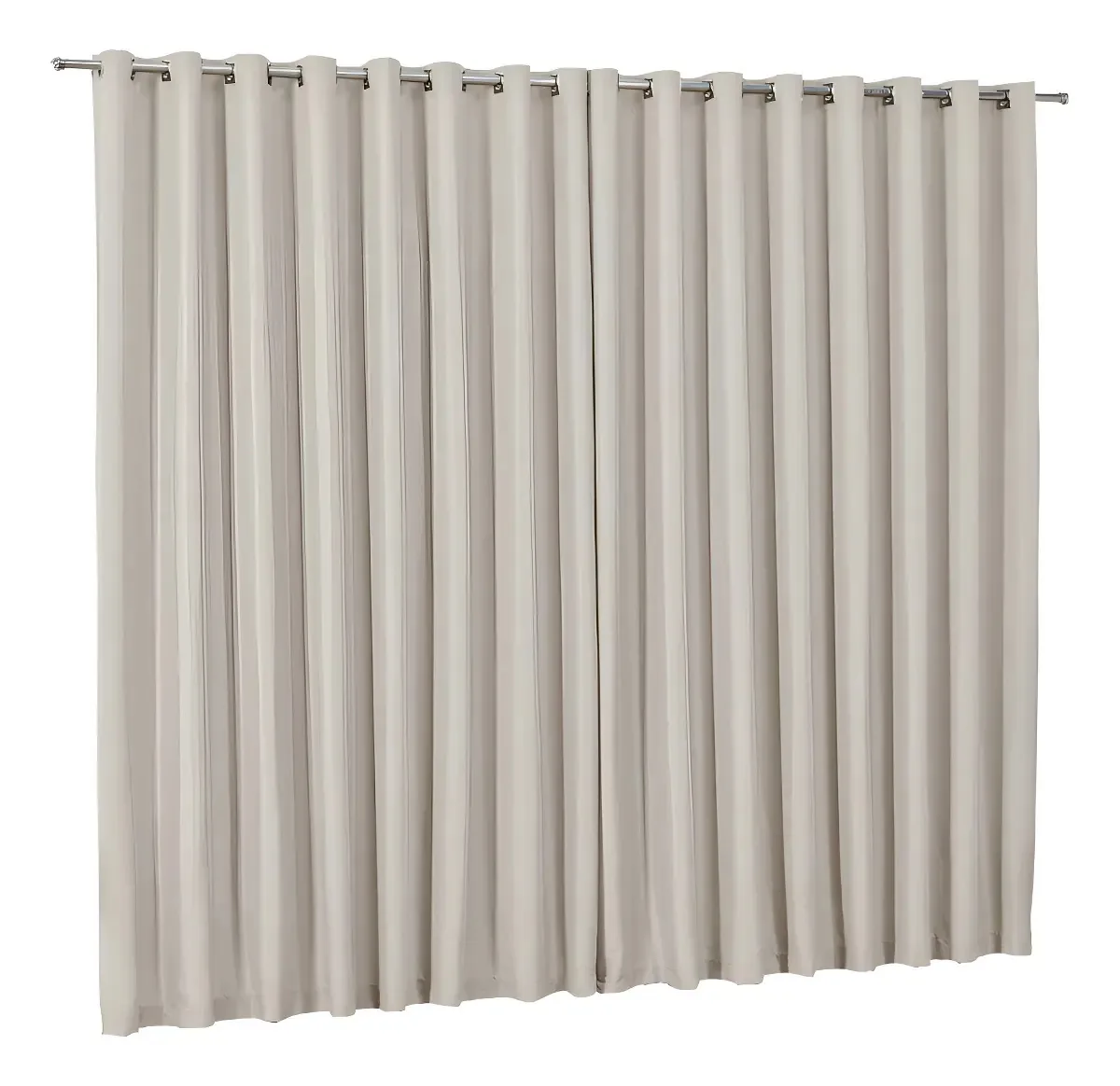 Cortina Blackout Tecido 5,00m X2,70m Cor Bege