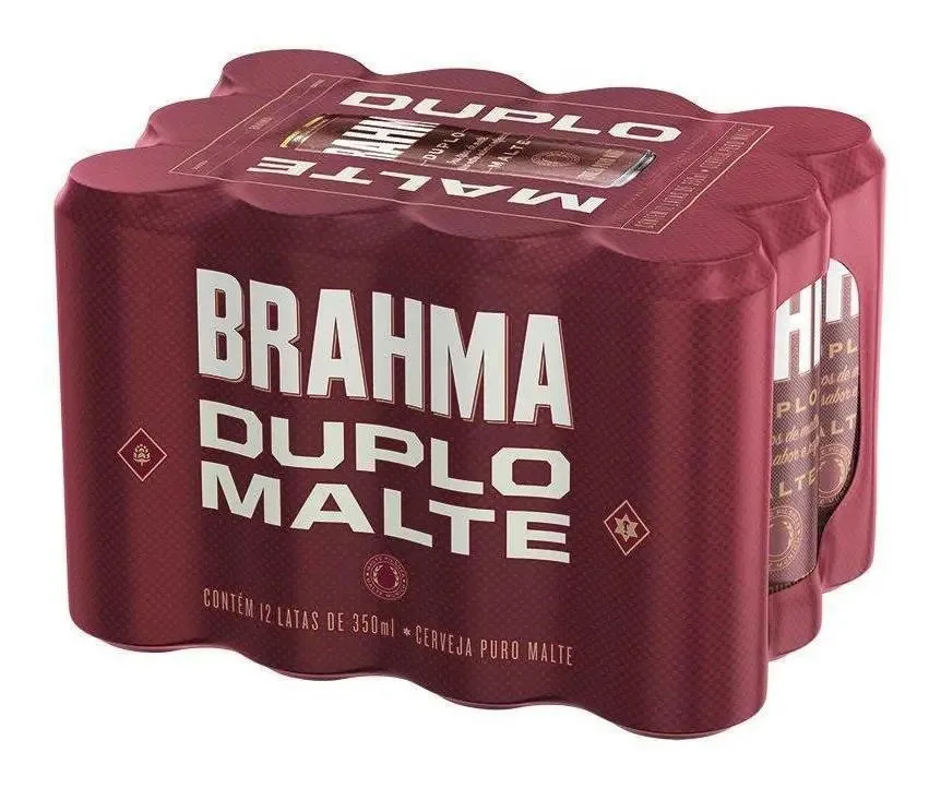 Kit Cervejas Brahma Duplo Malte 12 Latas 350ml