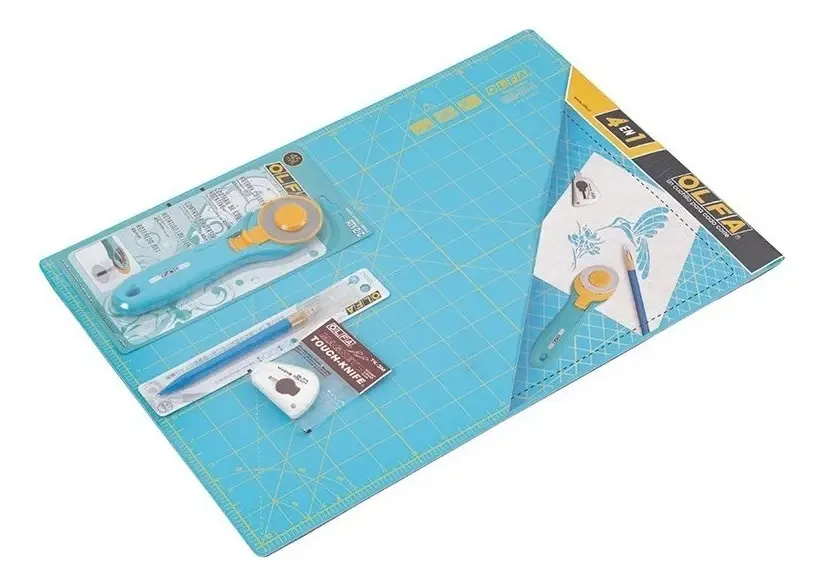 Conjunto de bases de corte e conjunto de facas Olfa Aqua