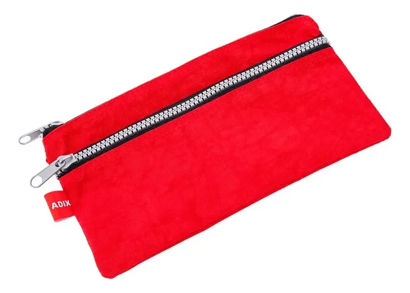 Estojo escolar Adix Red com 2 fechos - Ofieduc Red com 2 fechos