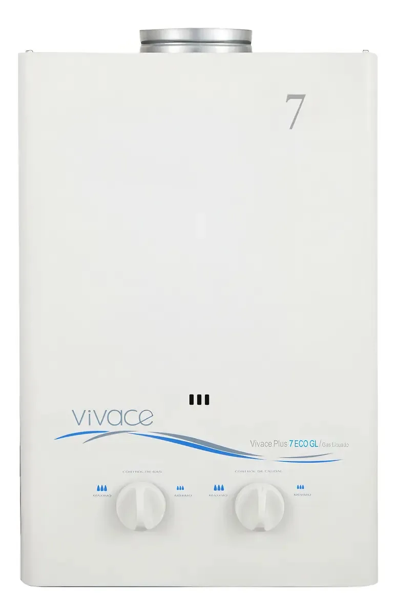 Aquecedor de água a gás Mademsa Vivace 7 Eco LPG branco