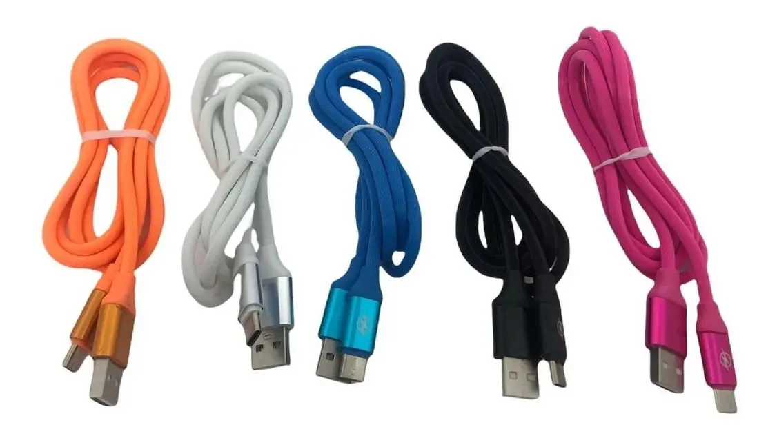 10 Cabos Carga Dados Inova Type-c Emborrachado Sem Embalagem Cor Variadas
