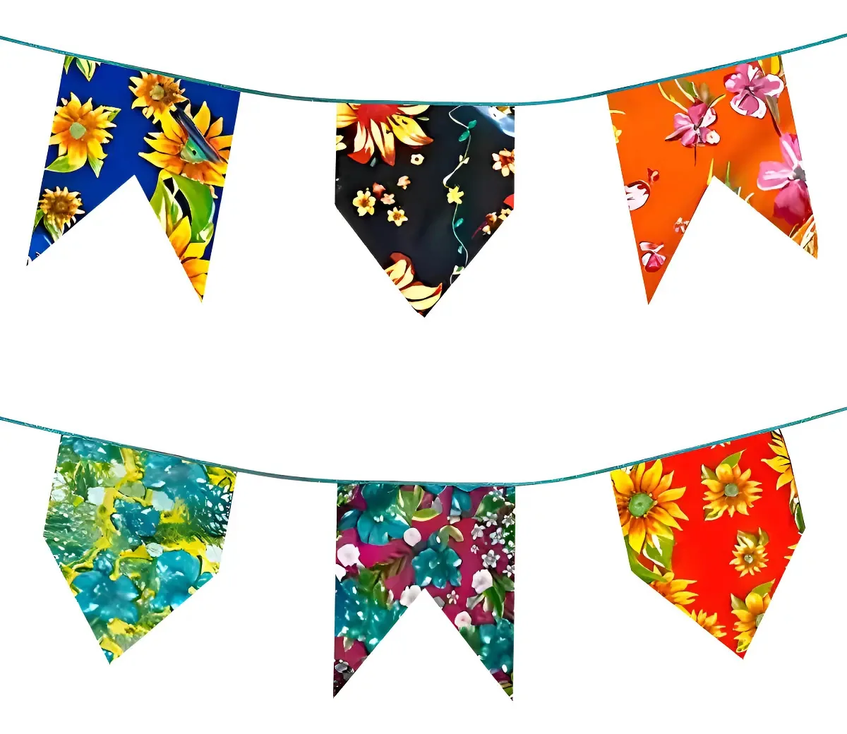 Faixa Decorativa Festa Junina 6m Bandeirinhas Chita