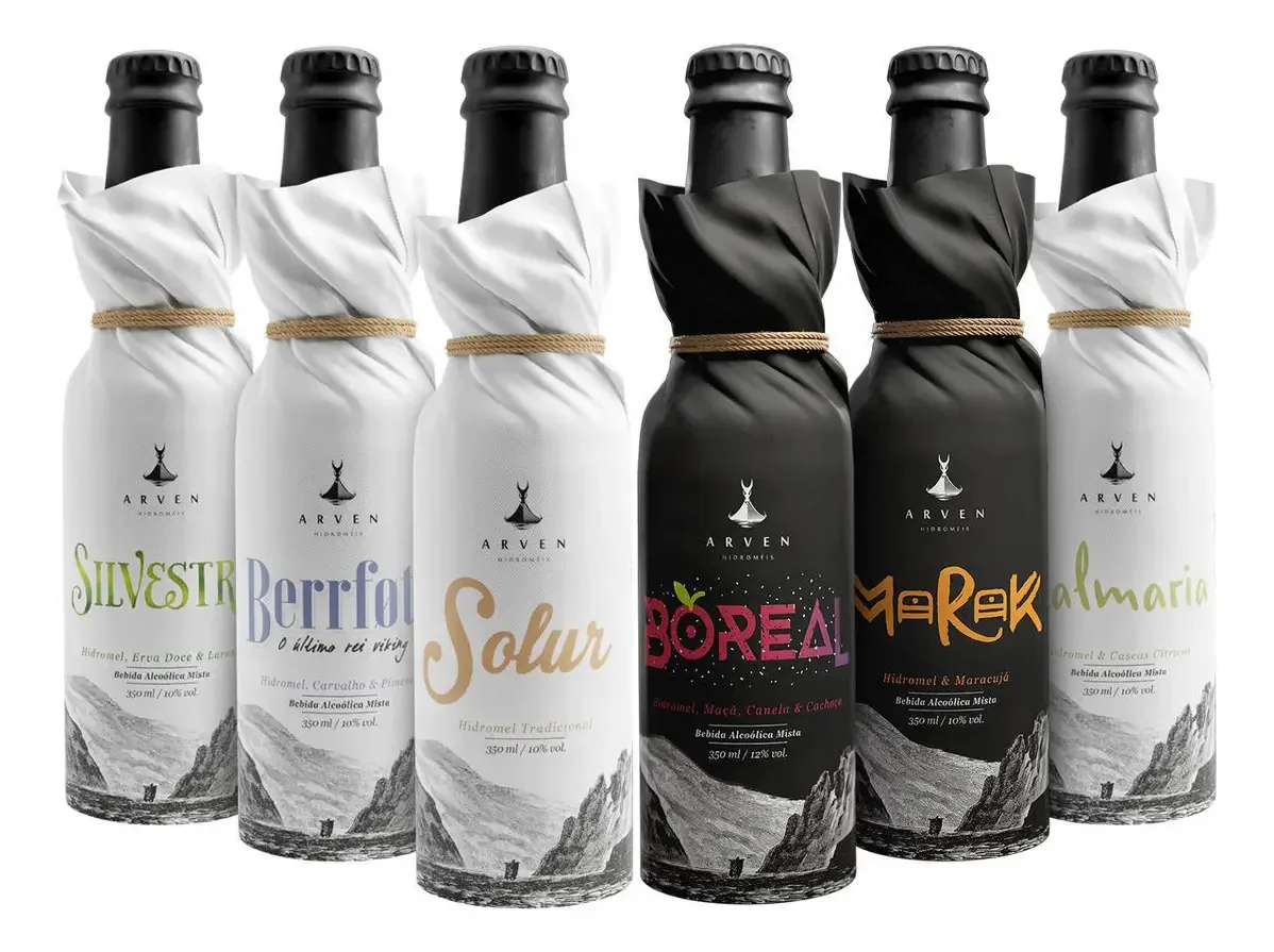 Kit Hidromel Arven Degustação Sabores V - 6 Unidades