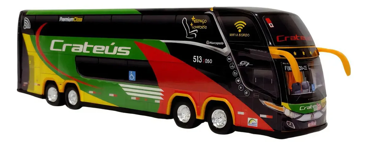 Miniatura Ônibus Viação Crateús 30cm Viajecrateus