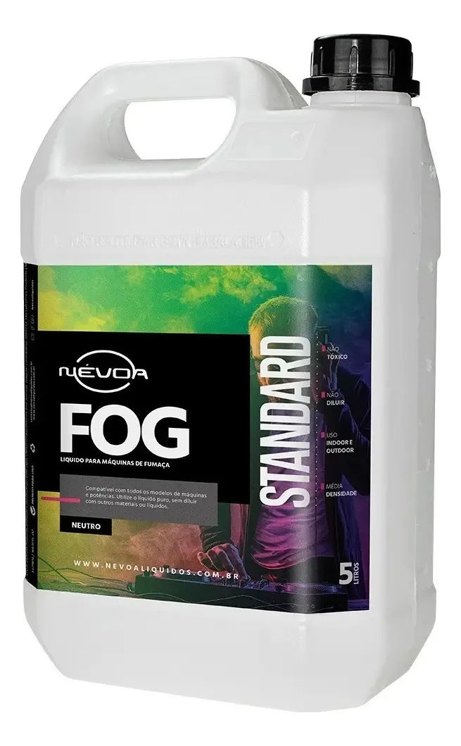 Fluido Fog Neutro Máquina De Fumaça Standart 5 Litros Nevoa