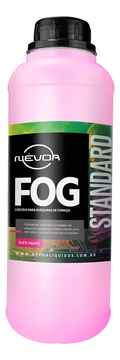 Liquido Fluido Para Maquina De Fumaça 1 Litro Tutti-frutti Linha Standard Nevoa