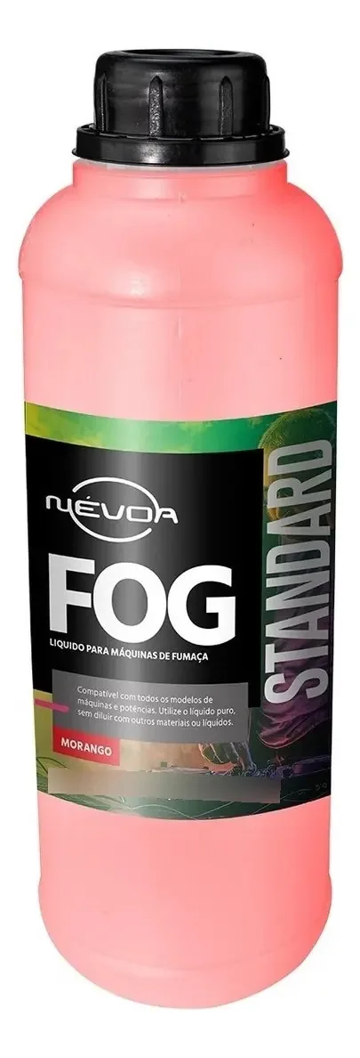 Fluido Fog Morango Máquina De Fumaça Standard 1 Litro Nevoa