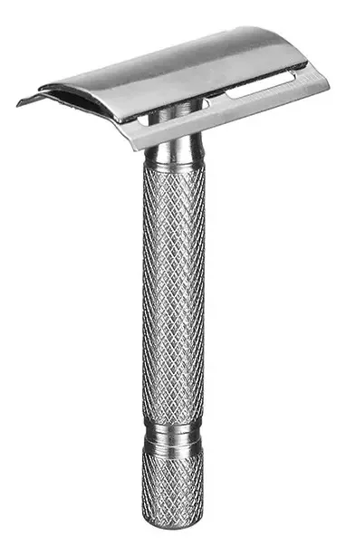 Aparelho Barbear Inox Retro Antigo Clássico Vintage 1 Lâmina