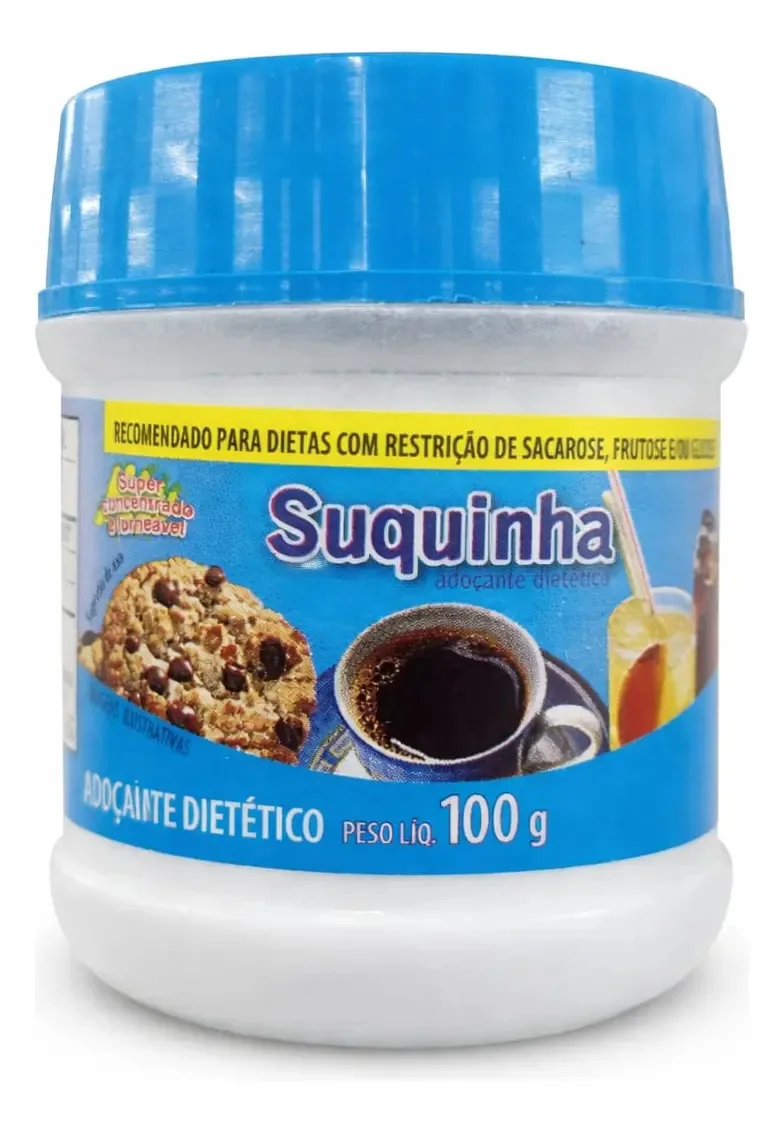 Adoçante Suquinha Dietético Kerry 100g Ideal Café Chá Sucos