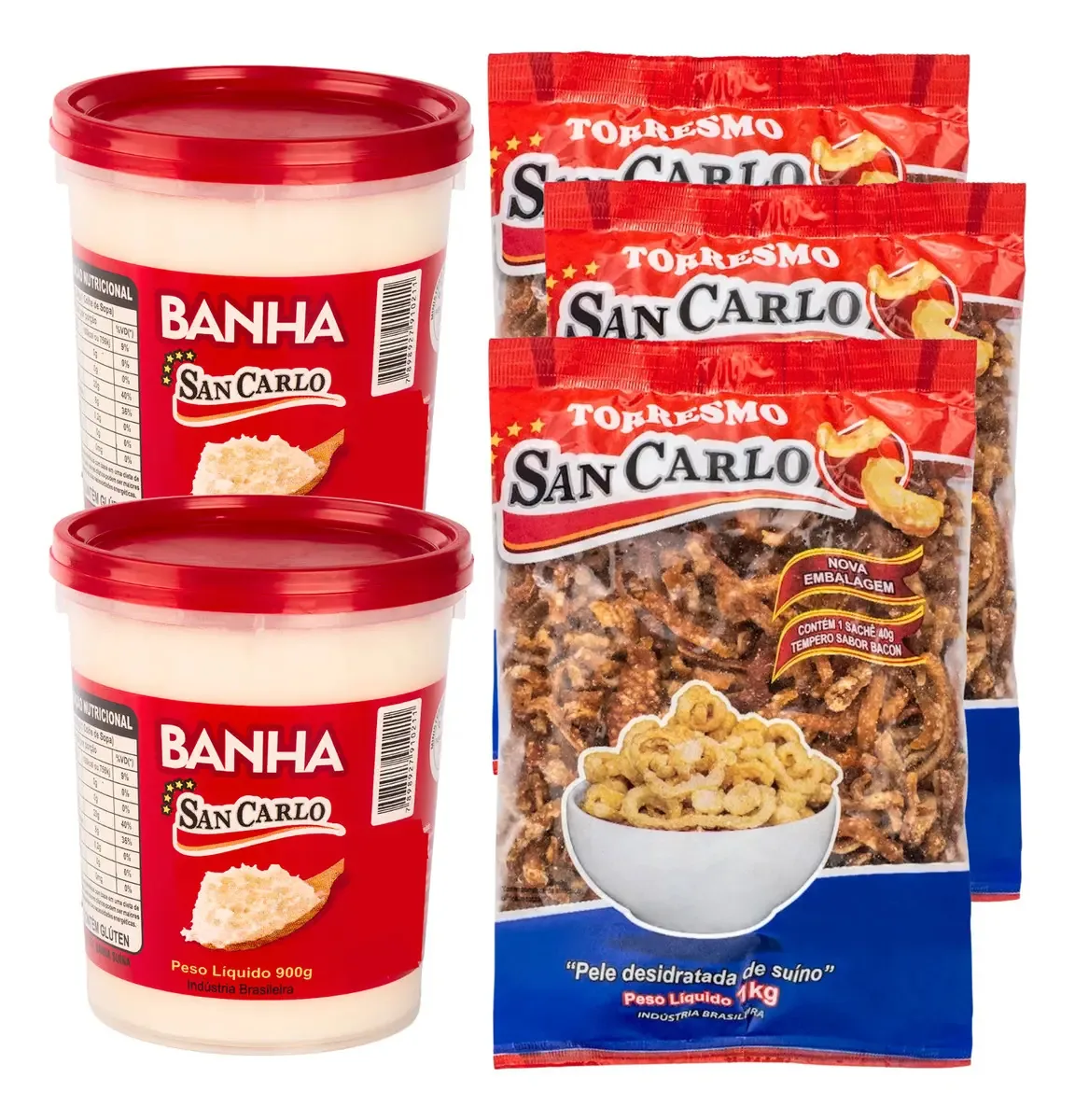 Kit Torresmo - Pré Frito E Banha Suína P/ Feijoada E Eventos