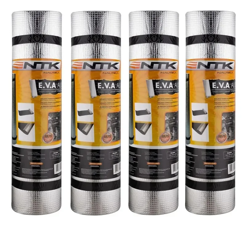4 Isolantes Termicos Ntk Eva 6mm Aluminizado