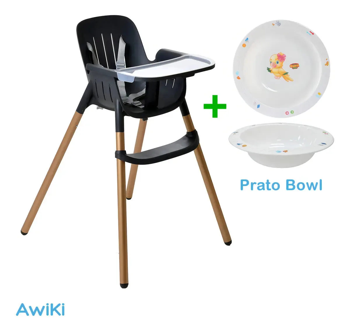 Cadeira De Alimentação Poke Night Sky Burigotto + Prato Bowl