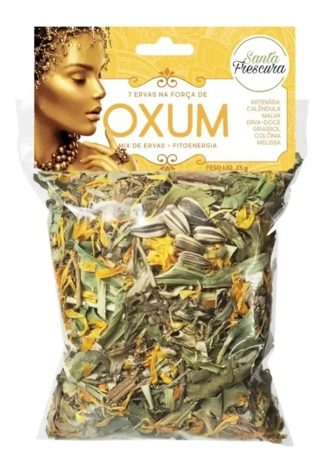 Banho 7 Ervas Oxum Beleza, União, Amor, Equilíbrio Emocional Fragrância Banho Oxum