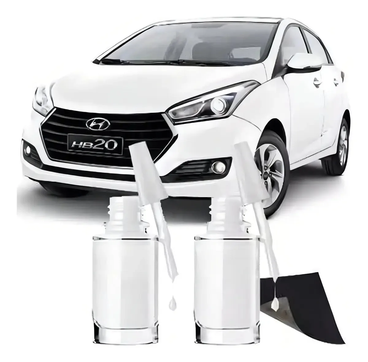 Tinta Tira Risco Automotiva Hyundai Branco Polar 15ml