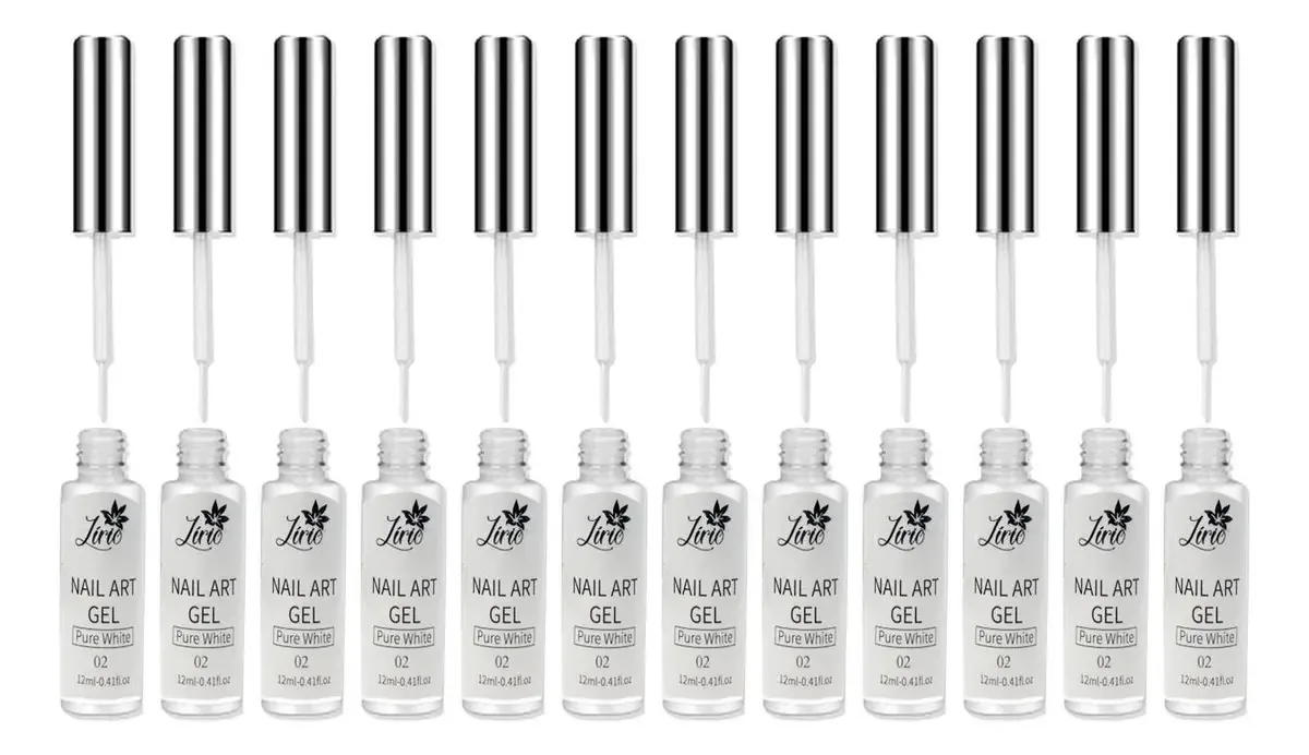 Esmalte Nail Art Decoração De Unhas Manicure Branco 12ml