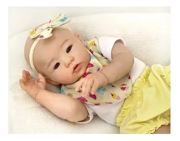 Bebe Reborn Carequinha Silicone Realista Toma Banho