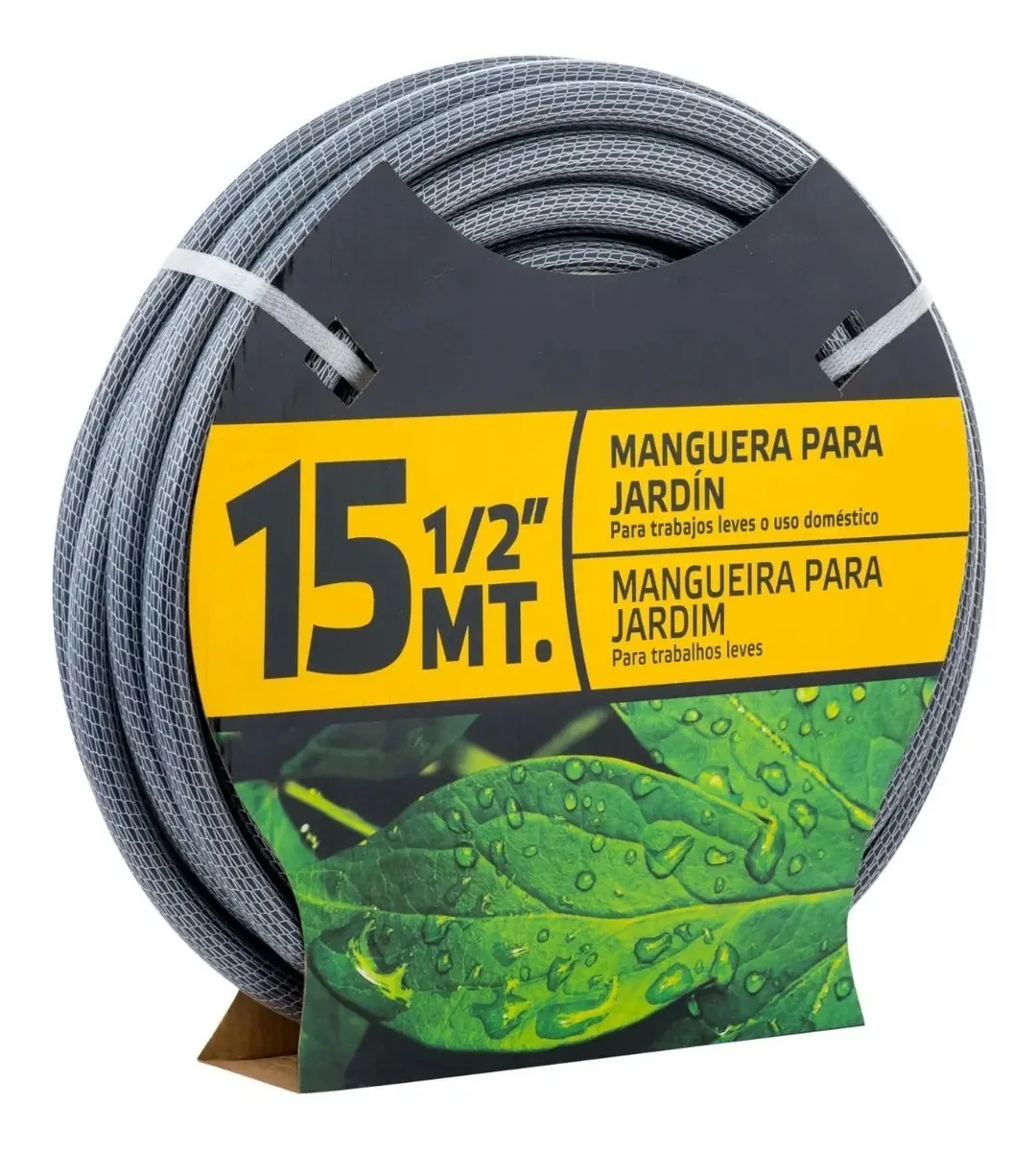 Conjunto de mangueiras ergonômeras cinza de 15 M