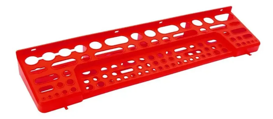 Organizador Suporte Rack Ferramentas Painel Parede Premium Cor Vermelho