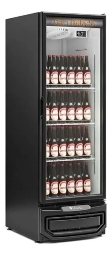 Cervejeira Expositora Vertical Visa Cooler 414 Litros Cor Preta
