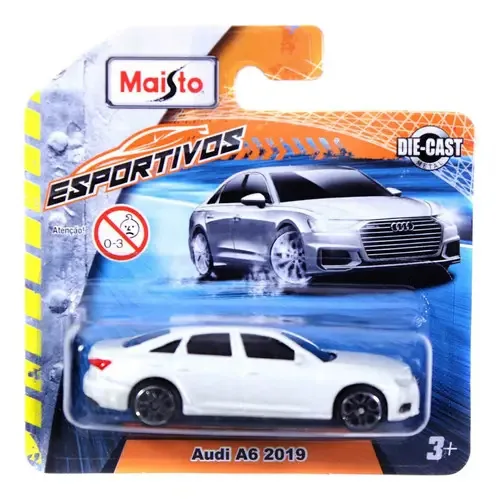 Carro Esportivo Audi A6 Em Miniatura Die-cast Metal