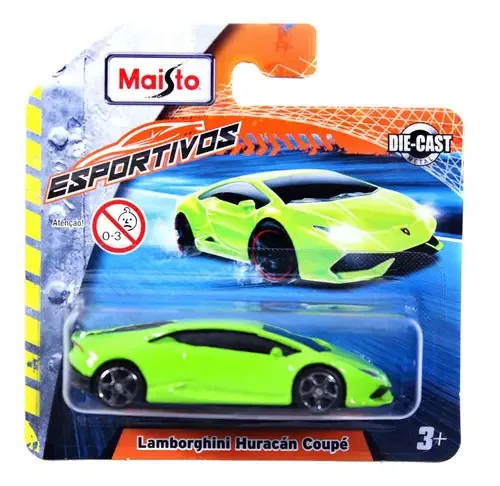 Lamborghini Huracán Coupé Verde Em Miniatura Metal Maisto
