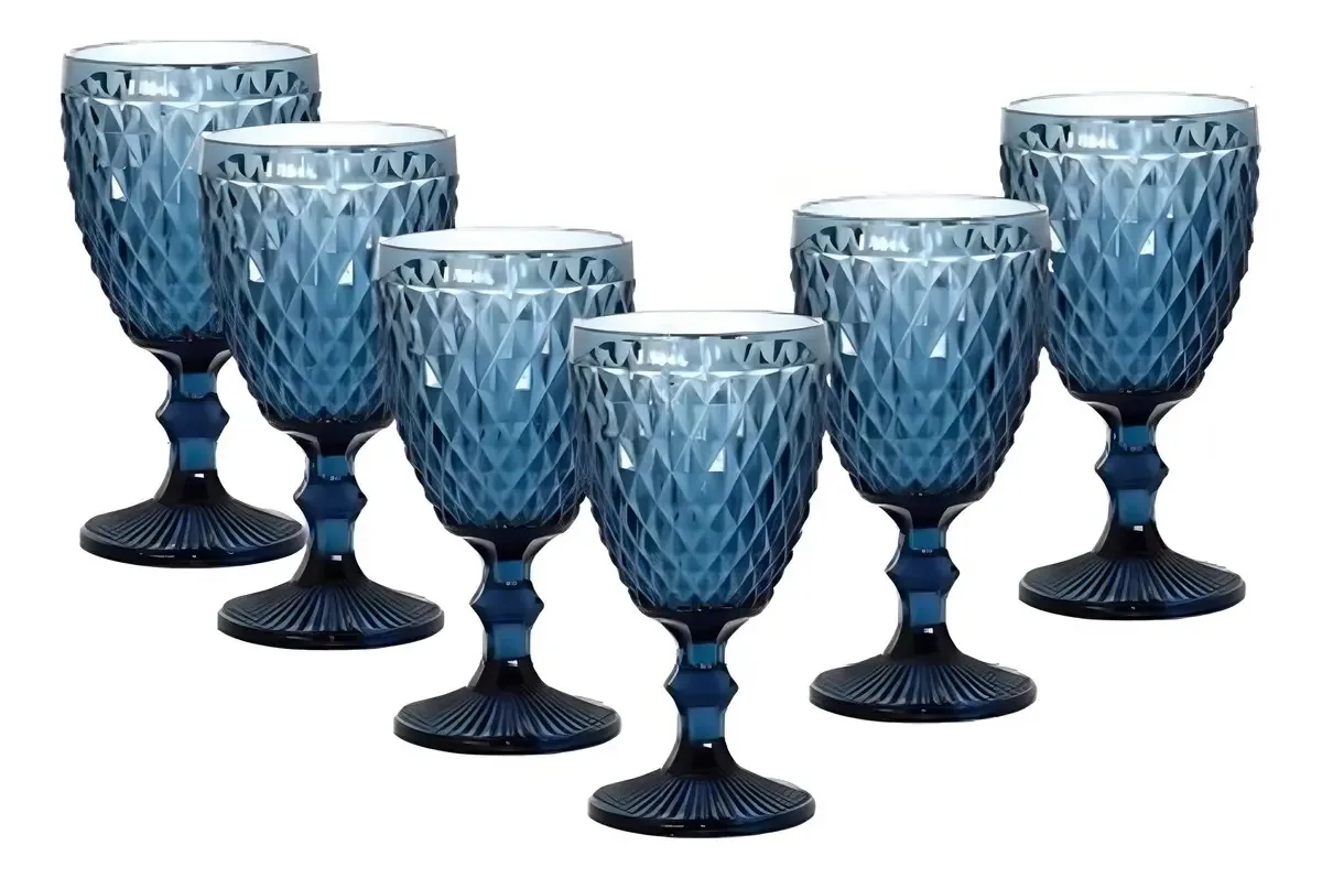 Jogo 6 Taças Decoradas 240ml
