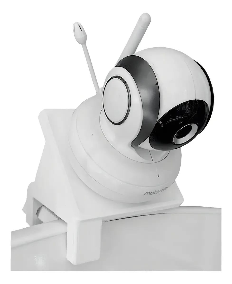 Suporte Personalizado Branco para Babá Eletrônica 12cm Leão 3D