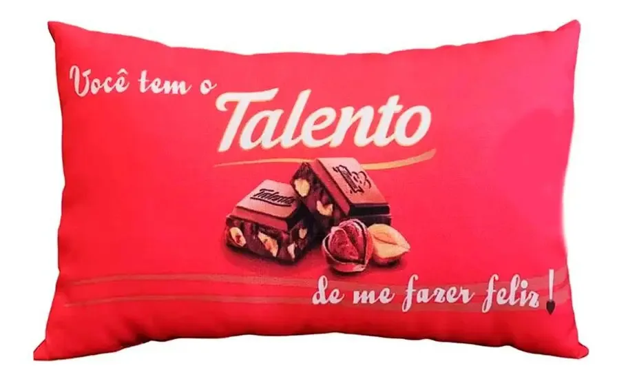 Almofada Vermelha 38x23cm - Decoração Festas E Presente