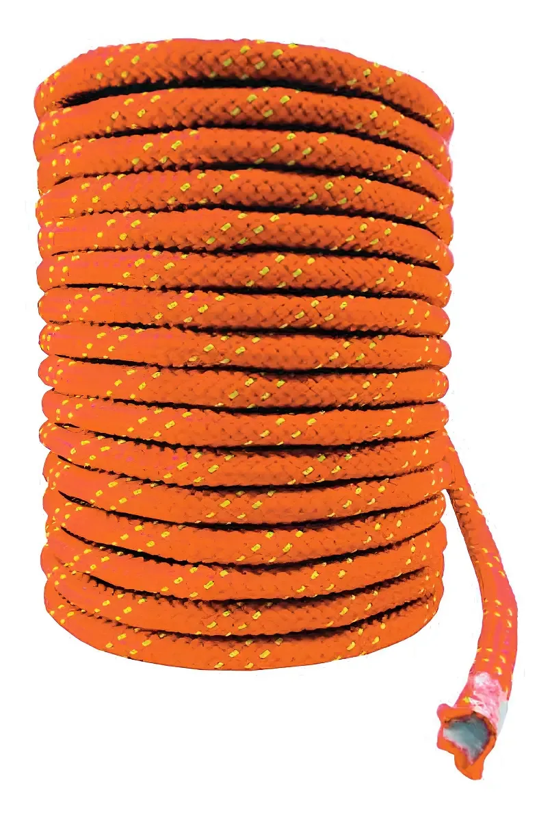 Corda Semi-Estática 10,5mm 100m Rapel Escalada Montanhismo Laranja