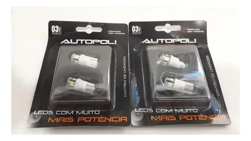 Kit 4 Lampadas De Pisca Led Laranja