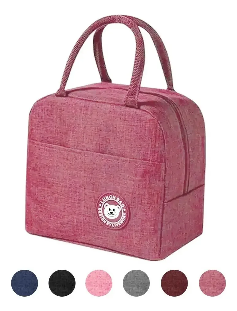 Bolsa Térmica EPM Home Fúcsia Lancheira 18L Alimentos Frescos Zíper