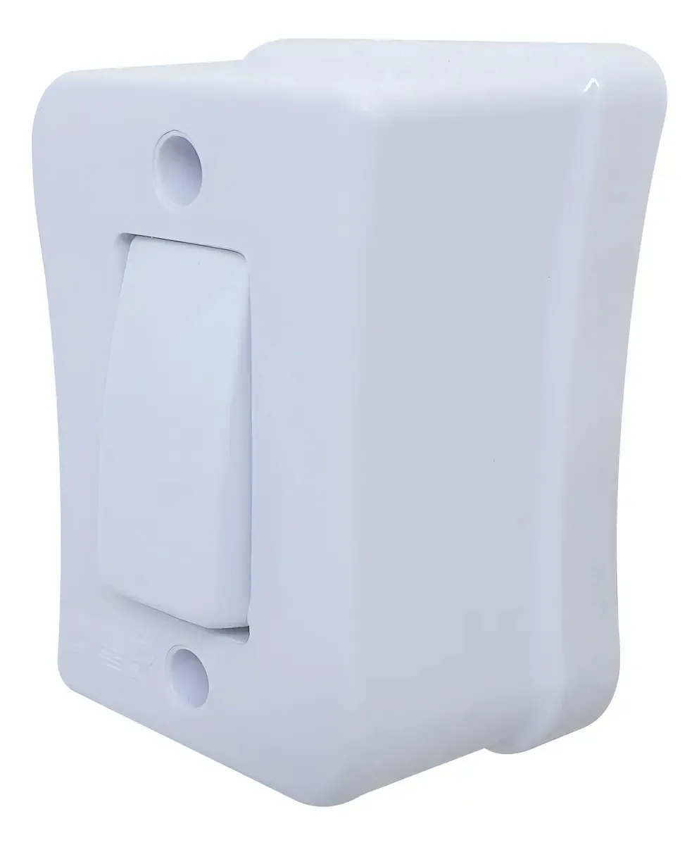 Interruptor 1 Tecla Simples Branco Linha Viena Kit 10 EPM Acessórios