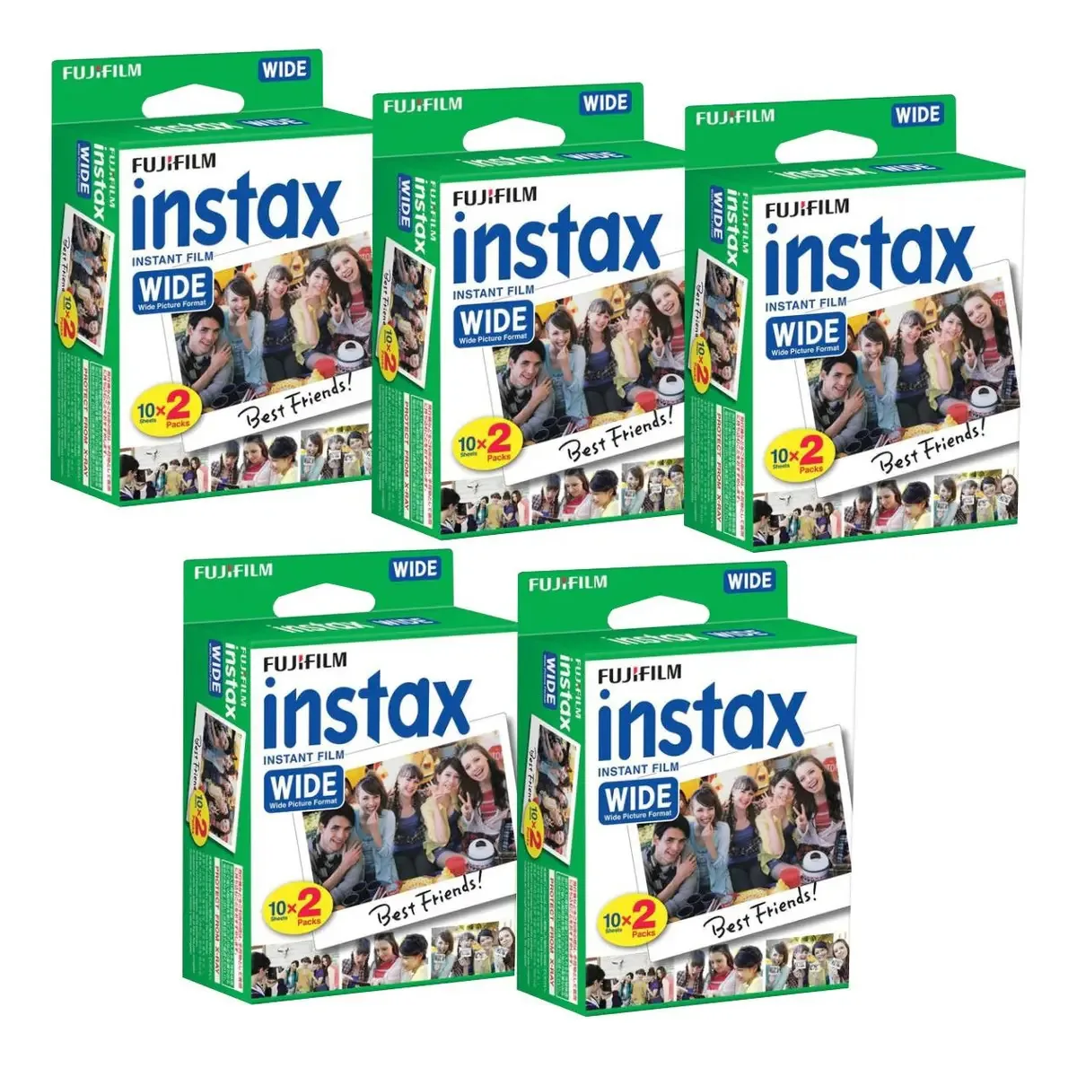 Combo 100 Fotos Fujifilm Instax Wide Para Câmera Wide 300