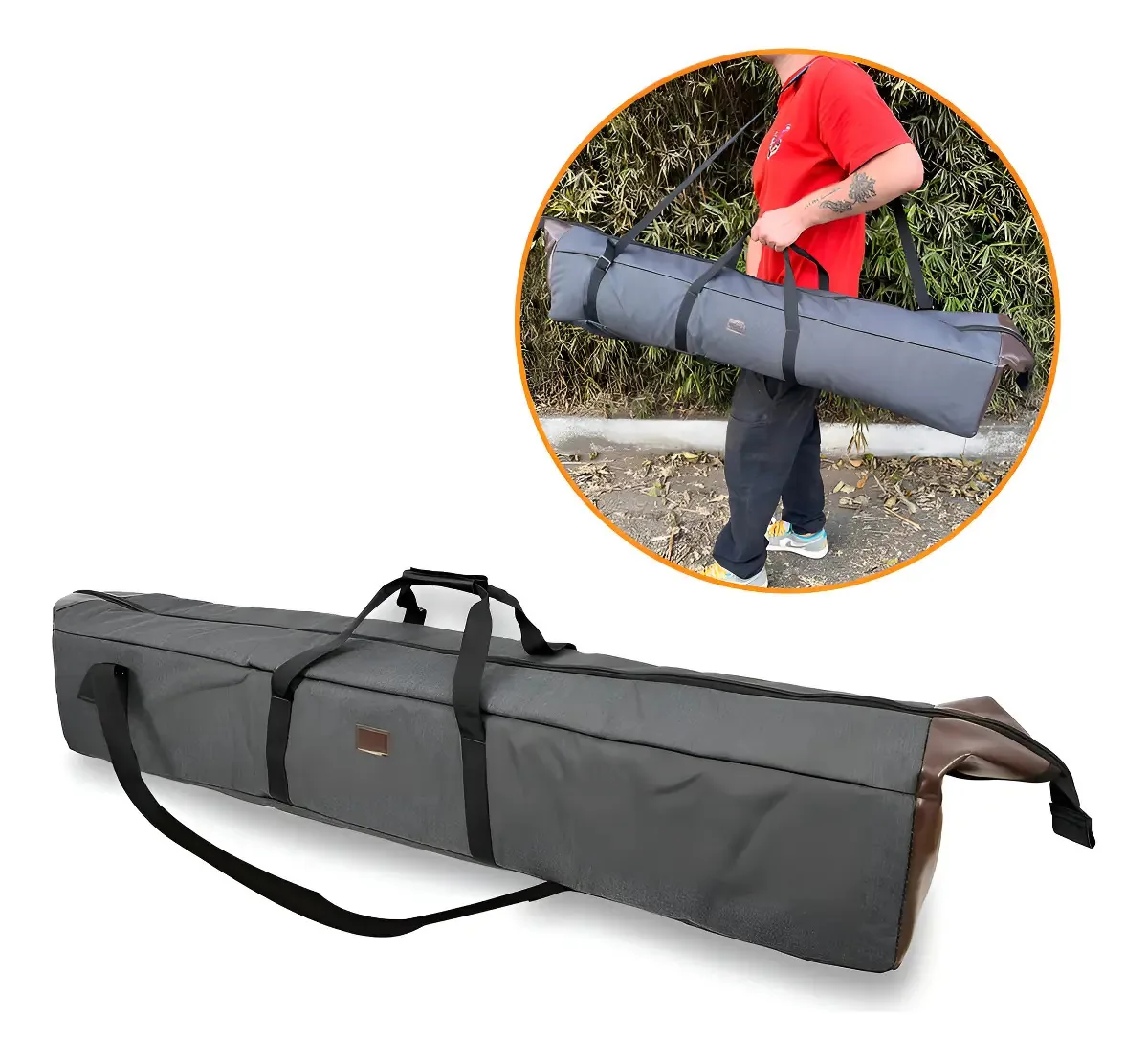 Bag Para Tripés De Iluminação Estúdio 110cm - Optisom Mescla Cor Preto