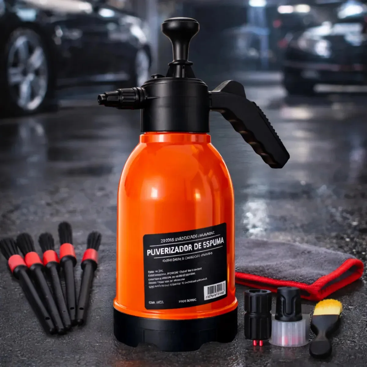 Pulverizador Manual Snow Foam 2 Litros Bahrein, para Limpeza Automotiva e Detalhamento Profissional