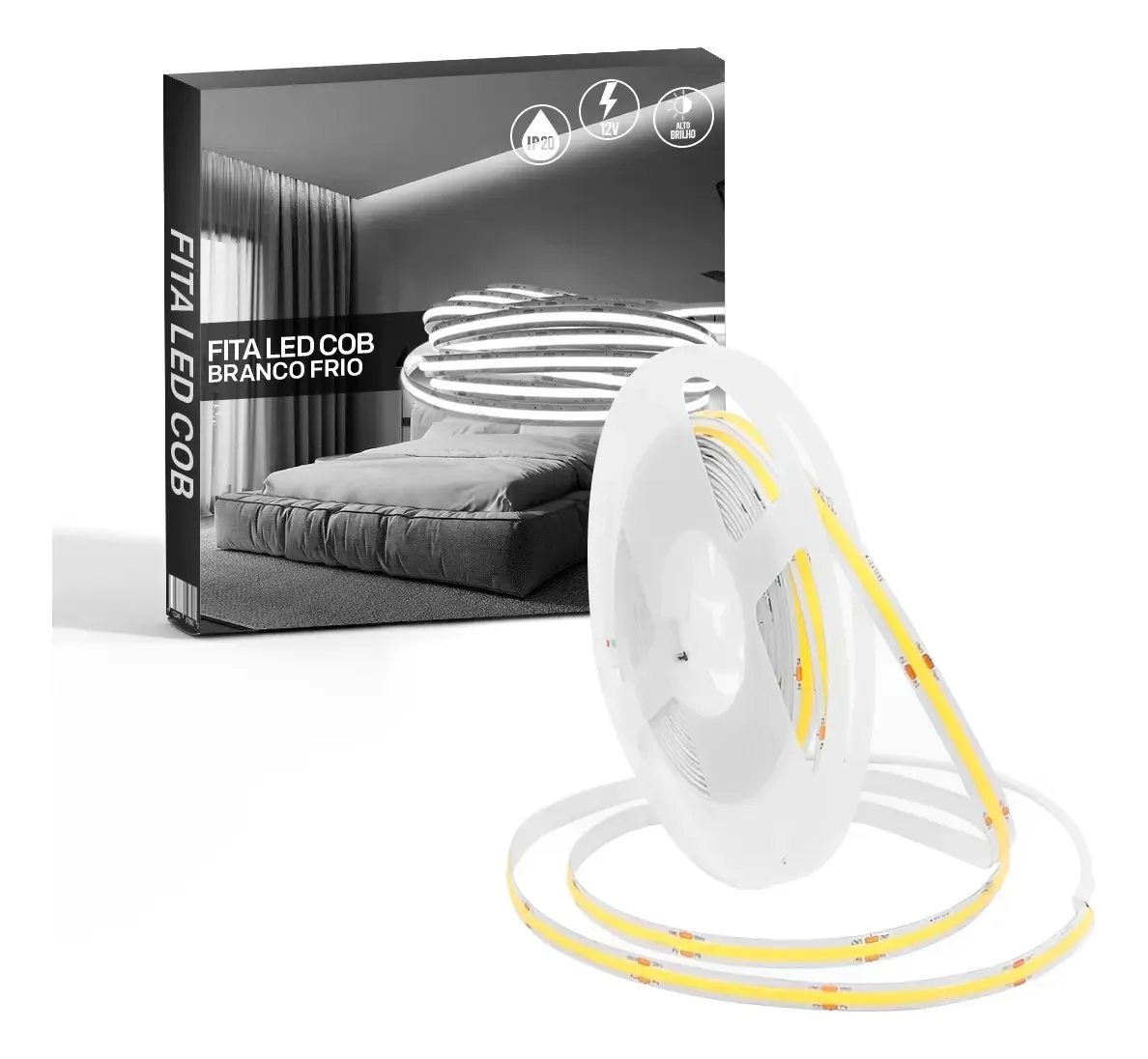 Fita LED VERUNTO Fita Led VT-76 2835 branca-fría 5m IP20